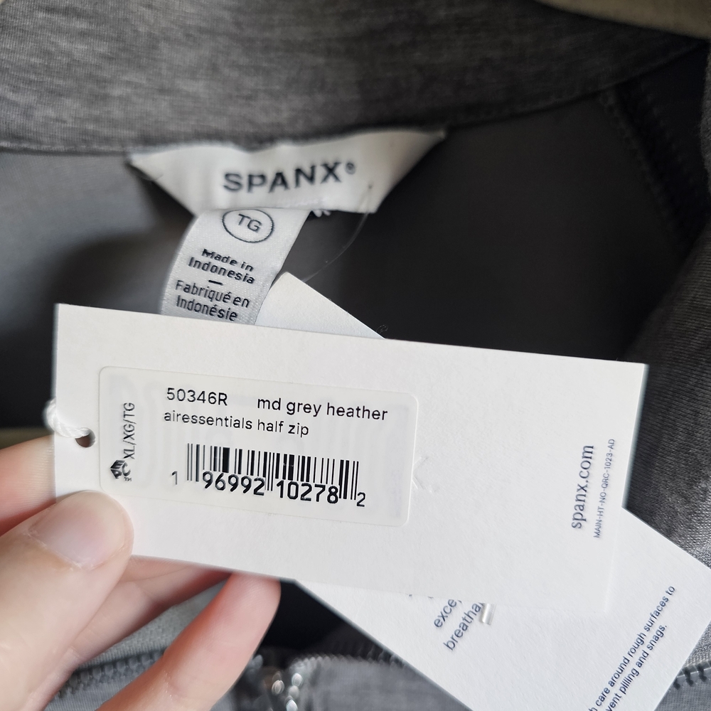 Spanx Gray AirEssentials Pullover Quarter Zip NWT - image 6